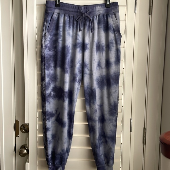 Knox Rose blue tie-dye sweatshirt and sweats outfit EUC - Picture 9 of 13